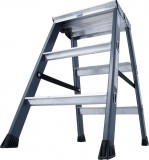 KRAUSE 125804 MONTO SePro D két oldalon járható létra eloxált 2x3 fokos