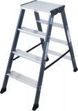 KRAUSE 125811 MONTO SePro D két oldalon járható létra eloxált 2x4 fokos