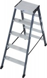 KRAUSE 125828 MONTO SePro D két oldalon járható létra eloxált 2x5 fokos