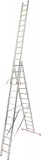 KRAUSE 129727 MONTO Tribilo létrafokos sokcélú létra, háromtagú 3x14 fokos