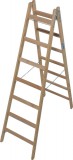 KRAUSE 170095 STABILO két oldalon járható létra, létrafokos, fa 2x7 fokos