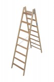 KRAUSE 170101 STABILO két oldalon járható létra, létrafokos, fa 2x8 fokos