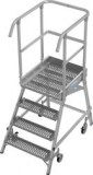 Krause Stabilo egy oldalon járható gurítható dobogó R13 profilrács lépcsőfokokkal, 1x4 (821263)