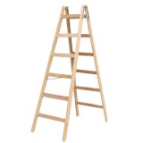Krause Stabilo kétoldali fa létra 2x6 fok 170088 - csak egyedi szállítással vagy személyes átvétellel
