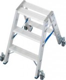Krause Stabilo lépcsőfokos két oldalon járható gurítható létra 2x3 (124814)
