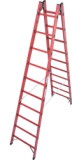 Krause Stabilo műanyag létrafokos két oldalon járható létra, 2x12 (819758)