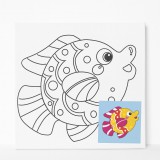 Kreatív Festőkészlet Gyerekeknek – Halacska Vásznon