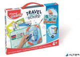 Kreatív készségfejlesztő tábla, utazótáskával, állati móka, MAPED CREATIV 'Travel Board'