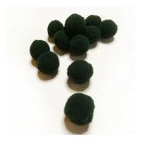 Kreatívfalva Pom-Pom Sötétzöld 2,5 cm-es 12db/csomag