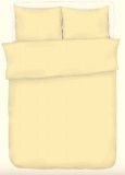 Krepp 3 részes ágynemű huzat szett 140x200 cm - egyszínű krém