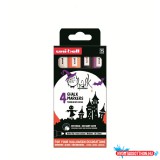 Krétamarker folyékony 1,8-2,5mm Uni-Posca PWE-5M 4 db-os Halloween készlet