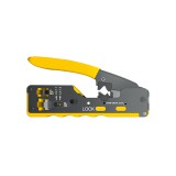 krimpelő szerszám, átmenő RJ45 Cat5, Cat6, Cat7 dugóhoz