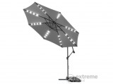 Kring Sunshine Led függő napernyő LED világítással, 3 m, szürke