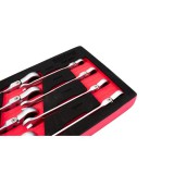 KROFtools Csuklós racsnis csillag-villás kulcs készlet, 8 részes, szivacs tálcán, 8-19 mm (8597)