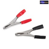 Krokodil csipesz erősíttet 50A fekete - piros párban