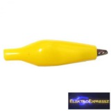 Krokodil csipesz sárga Hossz: 40mm