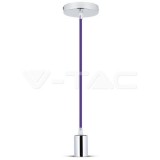 Króm Függeszték Lámpa Lila (V-TAC)