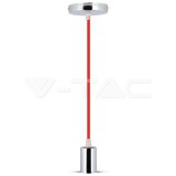Króm Függeszték Lámpa Piros (V-TAC)