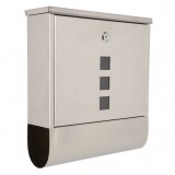 KRONBERG Victory Set Inox nemesacél postaláda újságtartóval 305x335x96mm