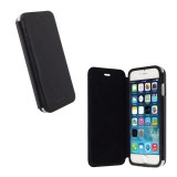Krusell FlipCase DONSÖ Apple iPhone 6S 4.7 műanyag telefonvédő (oldalra nyíló bőr hatású Flip) fekete
