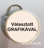 Kulcstartó köszönetajándék egyedi mintával
