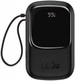 Külső akkumulátor (Powerbank) BASEUS QPow 10,000mAh LCD gyorstöltés PD 22,5W kábellel C típus PPQD020102