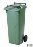 külső hulladéktároló, szemetes kuka, több színben, 140 literes, műanyag