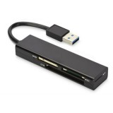 Külső Kártyaolvasó Ednet USB 3.0 MCR Fekete