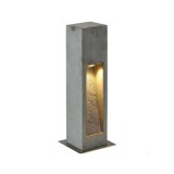 Kültéri Állólámpa, 50cm magas, szürke, 3000K melegfehér, 330 lm, CRI 80, SLV Arrock Stone 231370