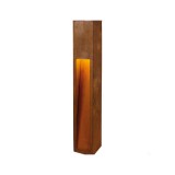 Kültéri Állólámpa, 80cm magas, rozsda, E27, SLV Rusty Slot 229411