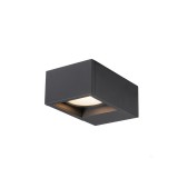 Kültéri Fali lámpa, antracit, 3000K/4000K CCT kapcsolóval, 1100 lm, CRI 80, 95°, SLV Eskina Frame 1004747