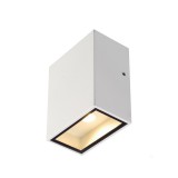 Kültéri Fali lámpa, fehér, 3000K melegfehér, 290 lm, CRI 80, 110°, SLV Quad 1 XL 232431