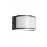 Kültéri Fali lámpa, fekete, 3000K melegfehér, beépített LED, 655 lm, Redo Smarterlight Asti 90185