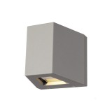 Kültéri Fali lámpa, lefelé és felfelé világít, szürke, 3000K melegfehér, 740 lm, CRI 80, 80°, SLV Out Beam 229664