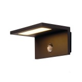 Kültéri Fali lámpa, mozgásérzékelővel, antracit, 3000K melegfehér, 560 lm, CRI 80, 100°, SLV Angolux 1001969