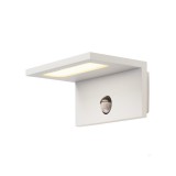 Kültéri Fali lámpa, mozgásérzékelővel, fehér, 3000K melegfehér, 560 lm, CRI 80, 100°, SLV Angolux Sensor 1001970