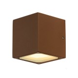 Kültéri Fali lámpa, rozsda, GX53, SLV Sitra Cube 232537