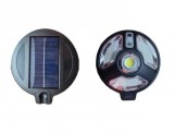 Kültéri kerek nagy teljesítményű napelemes mozgásérzékelős LED lámpa 460 W - távirányítóval