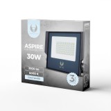Kültéri LED lámpa, hideg fehér fény, 6000K, 3300lm, 30W, IP66, Forever Light Aspire