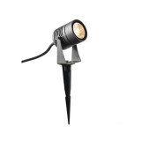 Kültéri Leszúrható lámpa, antracit, 3000K melegfehér, 400 lm, CRI 80, 40°, SLV LED Spike 1002201