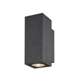 Kültéri Mennyezeti lámpa, lefelé és felfelé világítás, antracit, 3000K/4000K CCT kapcsolóval, 570 lm, CRI 90, 30°, SLV Enola S 1003418