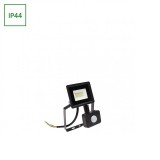 Kültéri Reflektor, mozgásérzékelős, fekete, 4000K melegfehér, beépített LED, 975 lm, CRI >70, 100°, SPECTRUM LED SLI029048NW_CZUJNIK_PW
