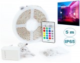 Kültéri RGB LED szalag távirányítóval 5m M5862