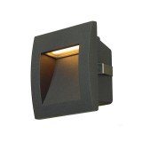 Kültéri Süllyesztett lámpa, antracit, 3000K melegfehér, 25 lm, CRI 90, SLV Downunder 233605