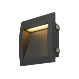 Kültéri Süllyesztett lámpa, antracit, 3000K melegfehér, 85 lm, CRI 80, SLV Downunder 233615