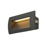 Kültéri Süllyesztett lámpa, antracit, 3000K melegfehér, 85 lm, CRI 80, SLV Downunder 233625