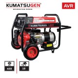 KUMATSUGEN BENZINES Áramfejlesztő generátor 10 KVA, 18 LE, elektromos INDÍTÁS, belső akkumulátor (GB10000MP)