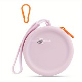 Kutyacsemege tasak, hordozható szilikon kutyaeledel tasak zsinórral és horoggal