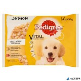 Kutyaeledel, alutasakos, 4x100 g, PEDIGREE "Junior", csirke és rizs, marha és rizs
