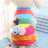 Kutyaruha - Színes Kukacos Mintás Trikó - Pihe Puha anyag és tökéletes hűvösebb napokon is - M